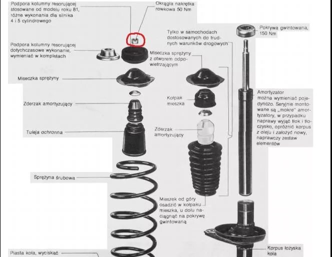 Порядок сборки амортизаторов передних фольксваген пассат б3 Сборка амортизатора, НУЖЕН СОВЕТ! - Audi 80 (B2), 1,8 л, 1983 года своими руками