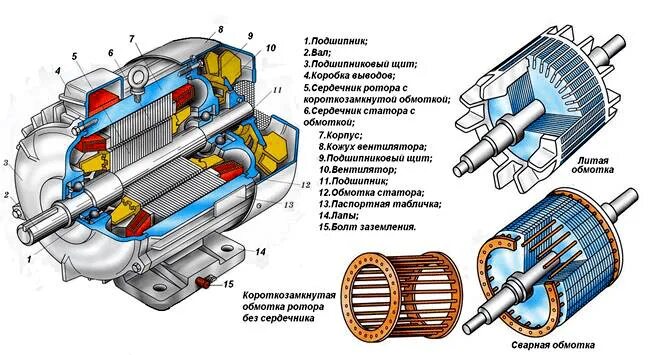 Порядок сборки асинхронного двигателя Купить Планшет светодинамический "Асинхронный двигатель с короткозамкнутым ротор