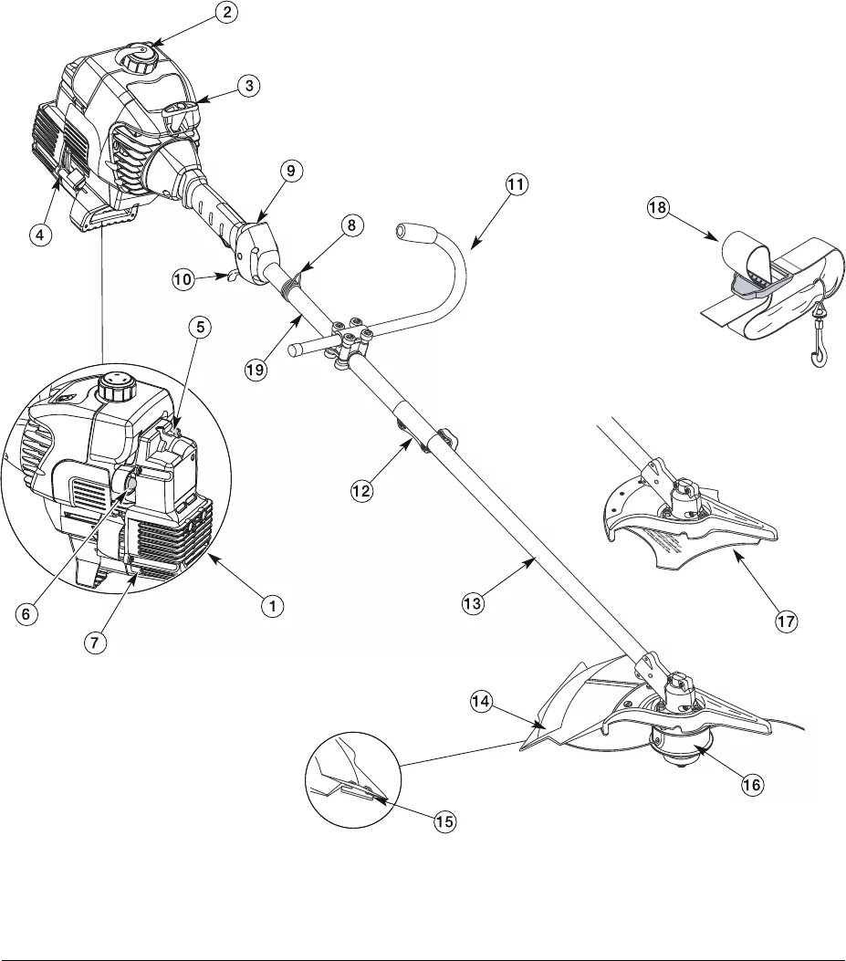 Порядок сборки бензинового триммера Manual WOLF-Garten GT-S 2-31 (page 3 of 85) (English, German, French, Italian, P