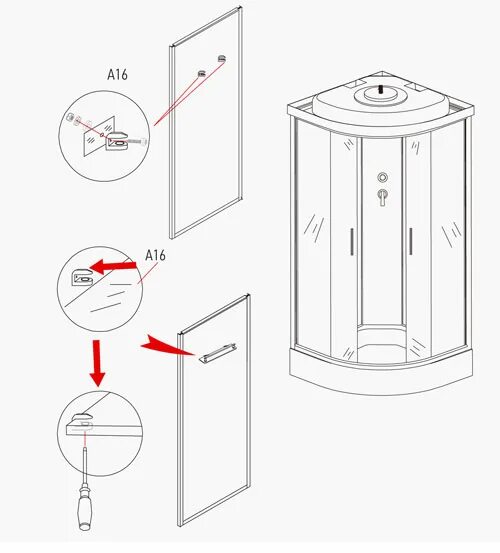 Порядок сборки душевой кабины тритон Сборка душевой кабины oda 8401 инструкция - Все инструкции и руководства по прим
