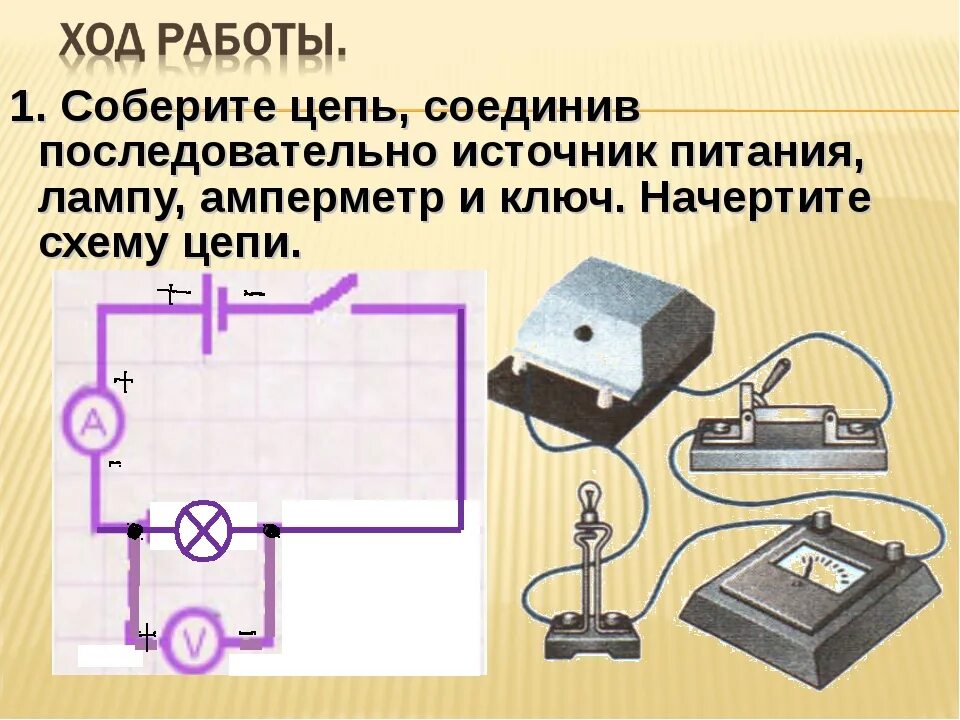 Порядок сборки электрической цепи Собираем электрическую цепь 1 класс окружающий мир