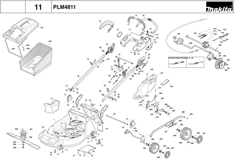 Порядок сборки елм 4601 газонокосилка PLM4100, PLM4101, PLM4600, PLM4601, PLM4602, PLM4603, PLM5100, PLM5101, PLM4814,