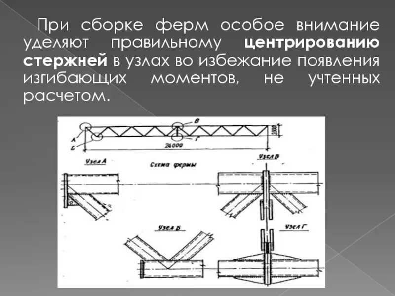 Порядок сборки и сварки решетчатых конструкций Технология производства решетчатых конструкций презентация - 85 фото