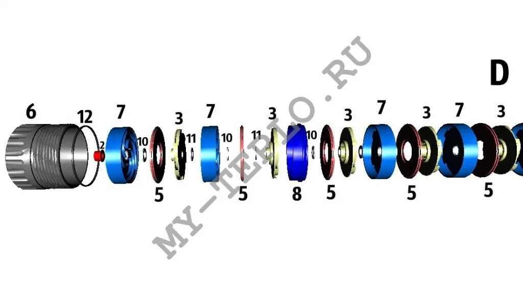 Порядок сборки импеллеров в водомете джилекс Запчасти для насоса Джилекс Водомет 60/72 по низкой цене в Тамбове. Цена на запч