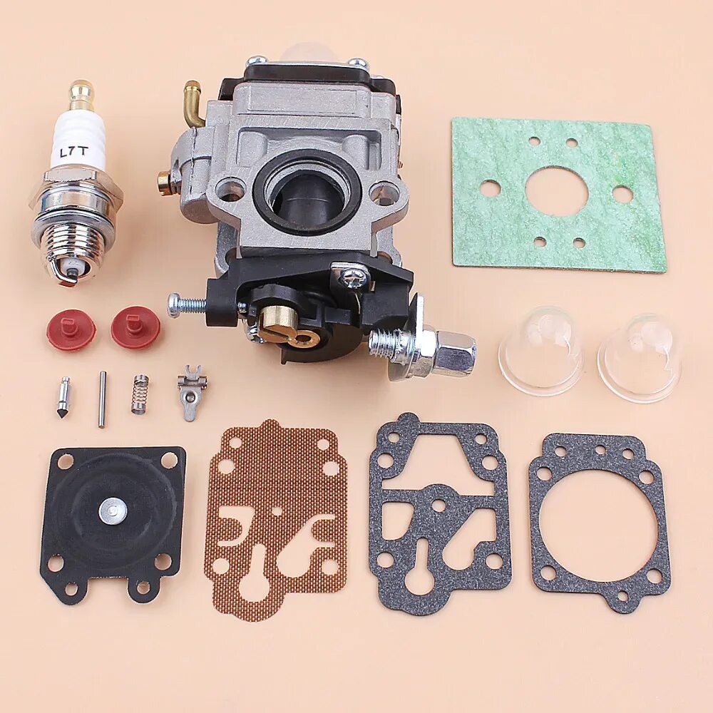 Порядок сборки карбюратора триммера Carburetor Carb Repair Kit CG430 CG520 43CC 52CC 47CC 49CC 40-5 44-5 2 Stroke En