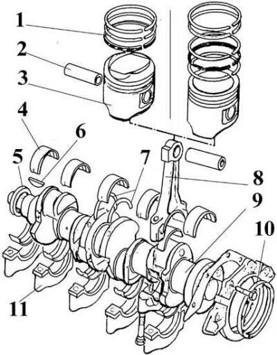 DOHC Engine Disassembly (Gasoline engines / Changes 1987-1989 / Ford Sierra 1982