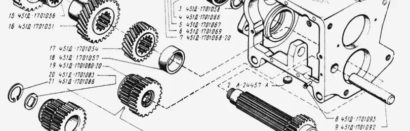 Порядок сборки кпп уаз буханка Коробка передач уаз 452 буханка 4 ступка схема - фото
