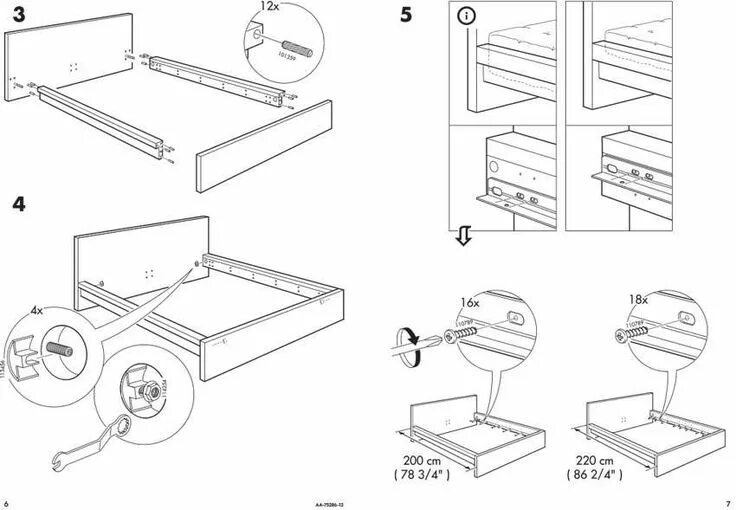 Порядок сборки кровати ikea instructions Ikea malm bed, Ikea instructions, Malm bed