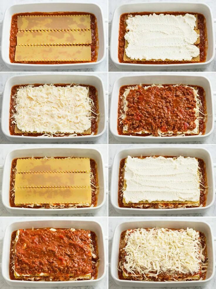 Порядок сборки лазаньи Easy Lasgana - this is truly the easiest lasagna recipe you'll ever make! No pre