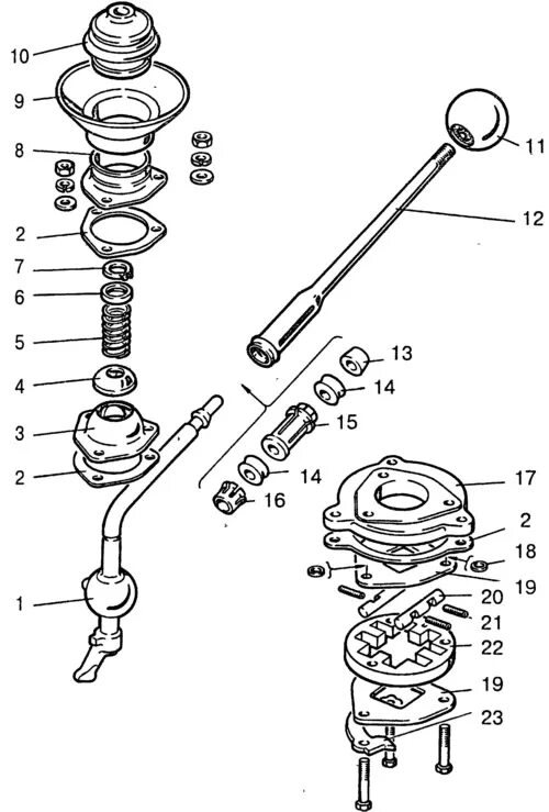 Порядок сборки механизма переключения передач коробка f13 Disassembly and assembly of the gearbox (VAZ-21213 "Niva" 1994-2006 / Transmissi