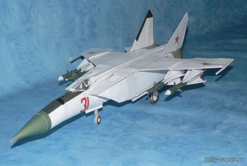 Порядок сборки миг 25 из бумаги МиГ-25 / MiG-25 Foxbat из бумаги, модели сборные бумажные скачать бесплатно - Ис