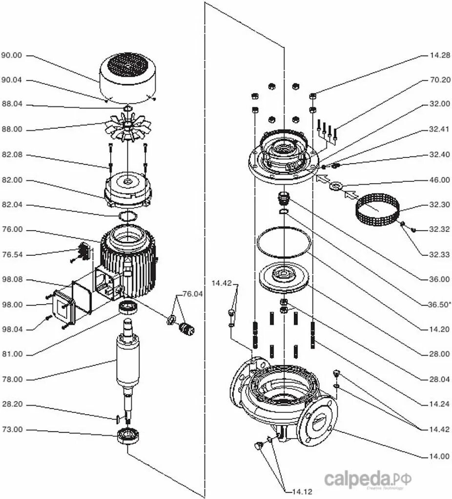 Порядок сборки насоса Купить Насос Calpeda NR50, NR65, NR4 по низкой цене в Красноярске и РФ: характер