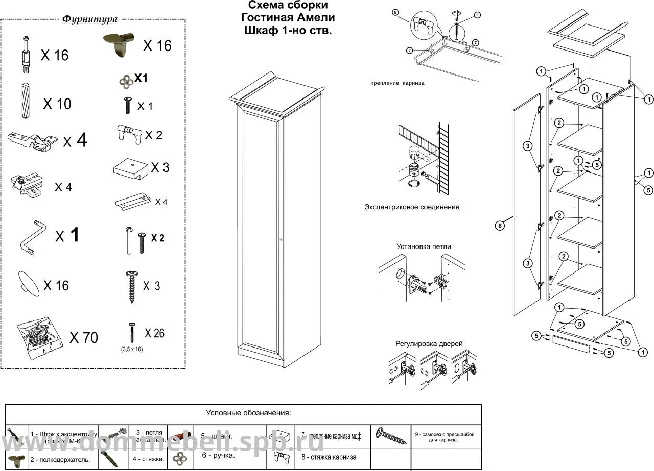 Порядок сборки навесного шкафа гостиной альфа 2 Шкаф Амели (Ярцево) для белья - купить в интернет-магазине "Мебель на дом", Санк