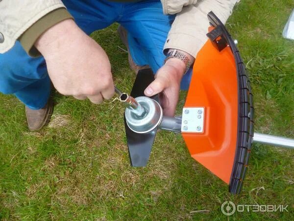 Порядок сборки ножа на триммер штиль 55 Отзыв о Мотокоса Stihl FS 55 Теперь так легко сделать свой участок красивым.