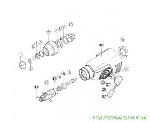 Порядок сборки патрона перфоратора Инструкция и схемы по сборке перфораторов Интерскол своими руками