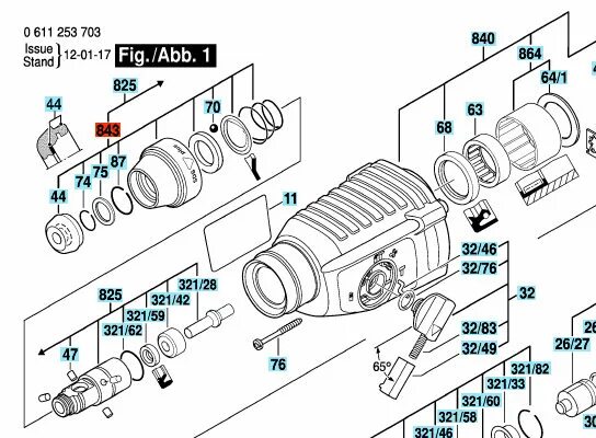 Порядок сборки патрона перфоратора Купить ВТУЛКА РУЧКИ BOSCH GBH 2-26 DRE ОРИГИНАЛ 2400 36: отзывы, фото и характер