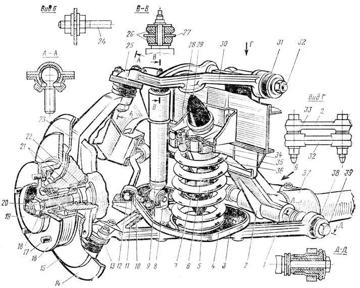 Front suspension device (Chevrolet Niva 1 2002-2016: Chassis: Suspension and sho