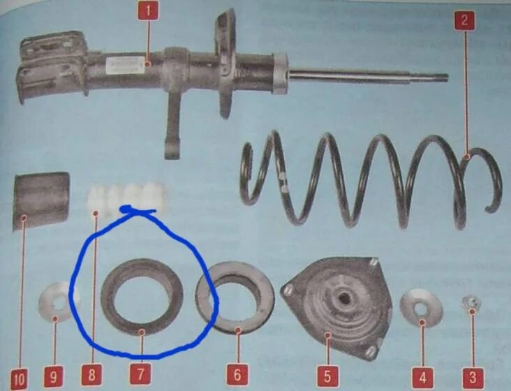 Порядок сборки передней стойки калина 1 Хруст пружины стойки передней подвески - Lada Гранта, 1,6 л, 2015 года своими ру