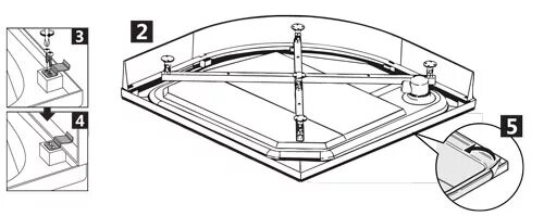 Порядок сборки поддона Сборка душевой кабины Домани Спа Delight
