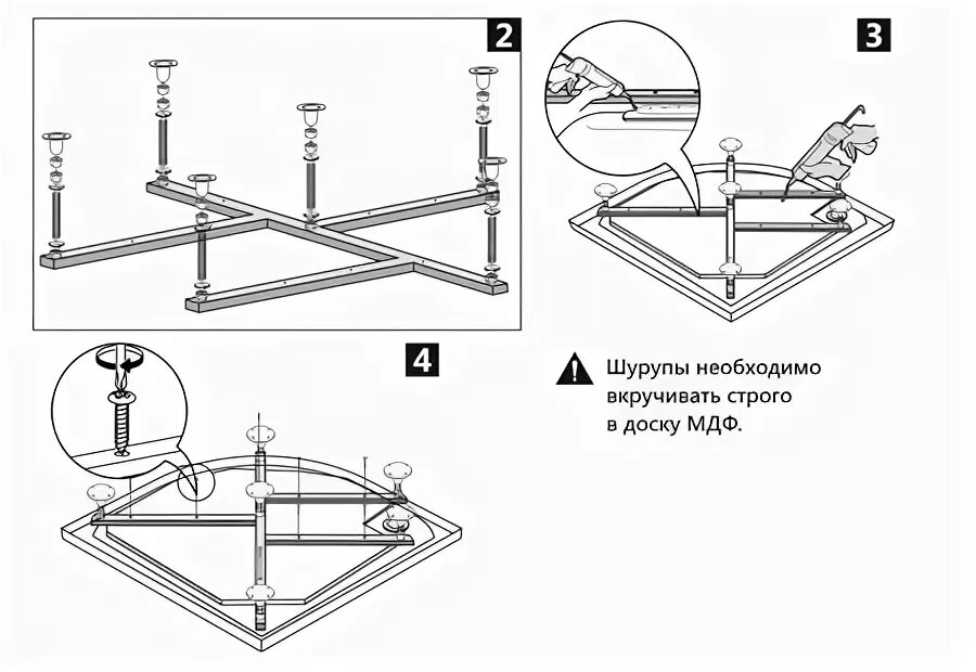 Порядок сборки поддона Инструкция по установке и эксплуатации душевой кабины Domani-Spa Brio (90*90*220