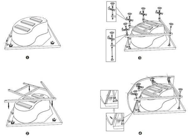 Порядок сборки поддона Как собрать поддон душевой кабины на примере типовых конструций