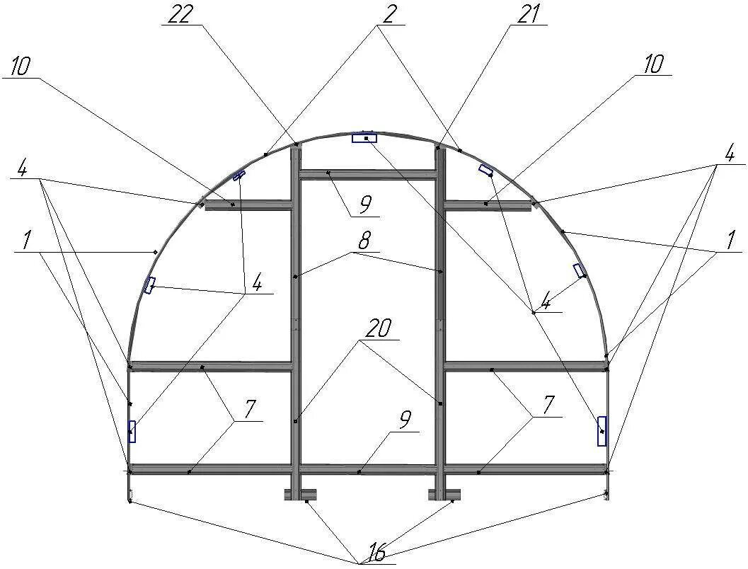 Порядок сборки прямостенной теплицы с овальной крышей Инструкция сборки арочной теплицы