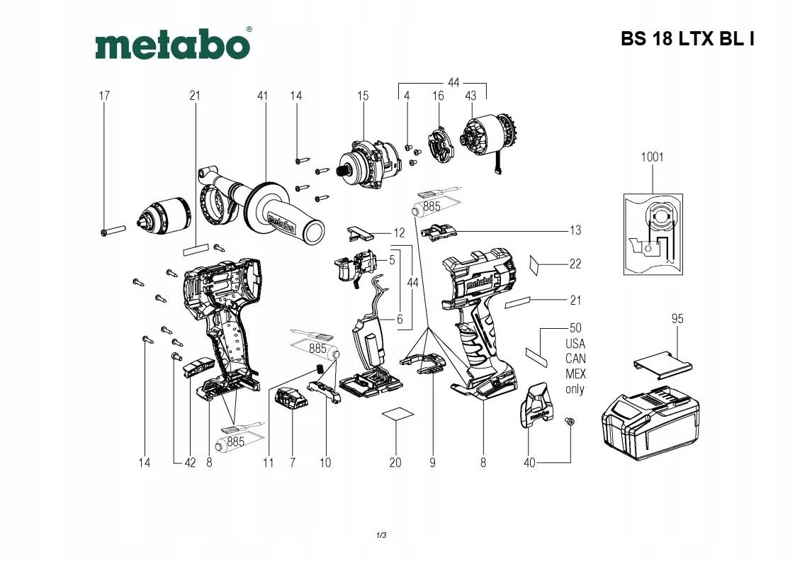 Порядок сборки редуктора metabo uhe 2250 multi Купить METABO корпус сверла BS 18 LTX BL и 343438370 (11022049597) с доставкой в