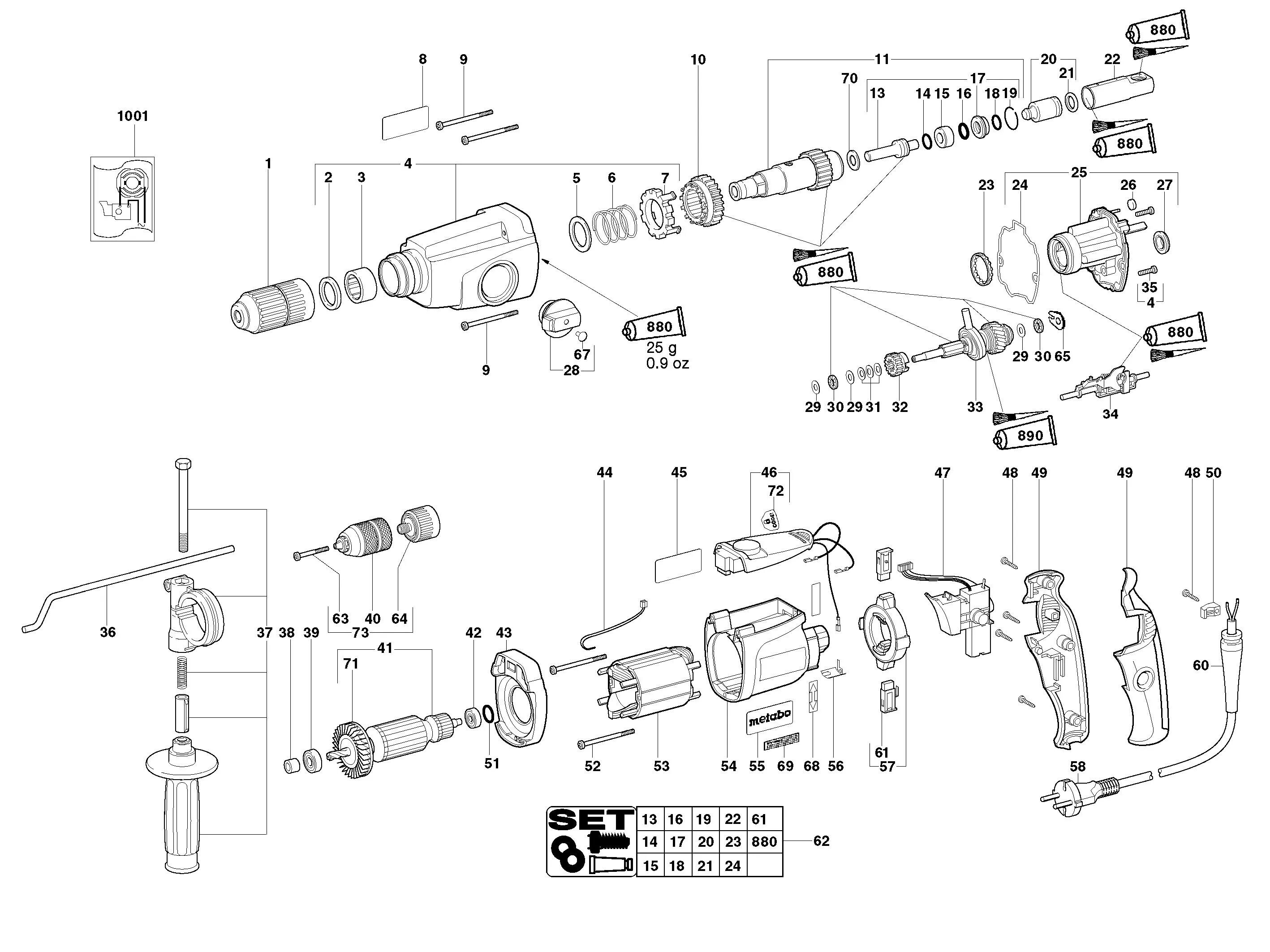 Порядок сборки редуктора metabo uhe 2250 multi p Запчасти для Metabo UHE 28 Multi 00361000 TV 00 EU 230V. Схема, деталировка br