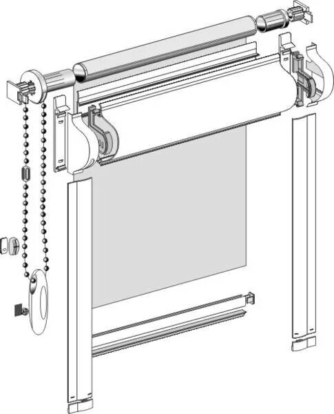 Порядок сборки рулонных штор Кассетные рулонные шторы UNI. Рулонные шторы на пластиковые окна