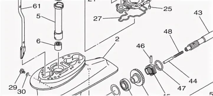 Порядок сборки рычага капота ямаха 30 Re: yamaha 30 hwcs замена тяги передач. -- Форум водномоторников.