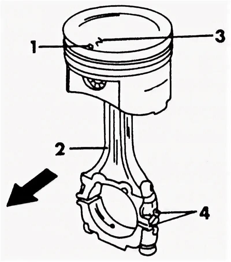 Порядок сборки шатунно поршневой группы компрессора битзер Pistons and connecting rods - removal and installation (Nissan Example 1 P10, pe