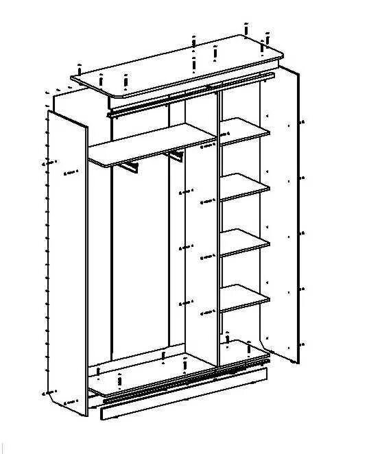 Порядок сборки шкафа купе Прихожая Эридан-1 - купить в Москве: низкая цена, доставка на дом - MebelCheap
