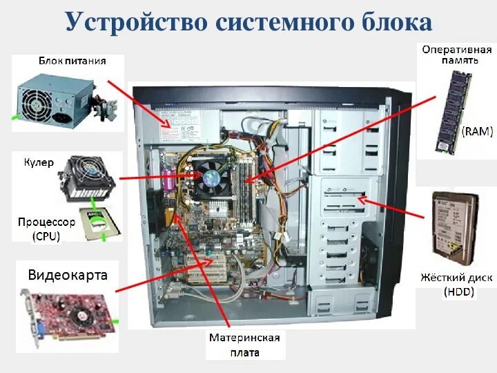 Порядок сборки системного блока Презентация по информатике на тему "Персональный компьютер"