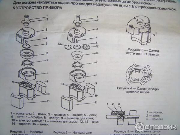 Порядок сборки соковыжималки журавинка Отзыв о Электросоковыжималка "Журавинка" СВСП-102 Качественно выжатый сок в любо