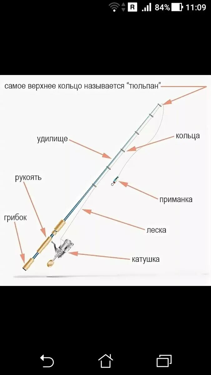 Порядок сборки спиннинга поэтапно Как из чего собрать спиннинг, названия частей спиннинга Фото заметки из моей жиз