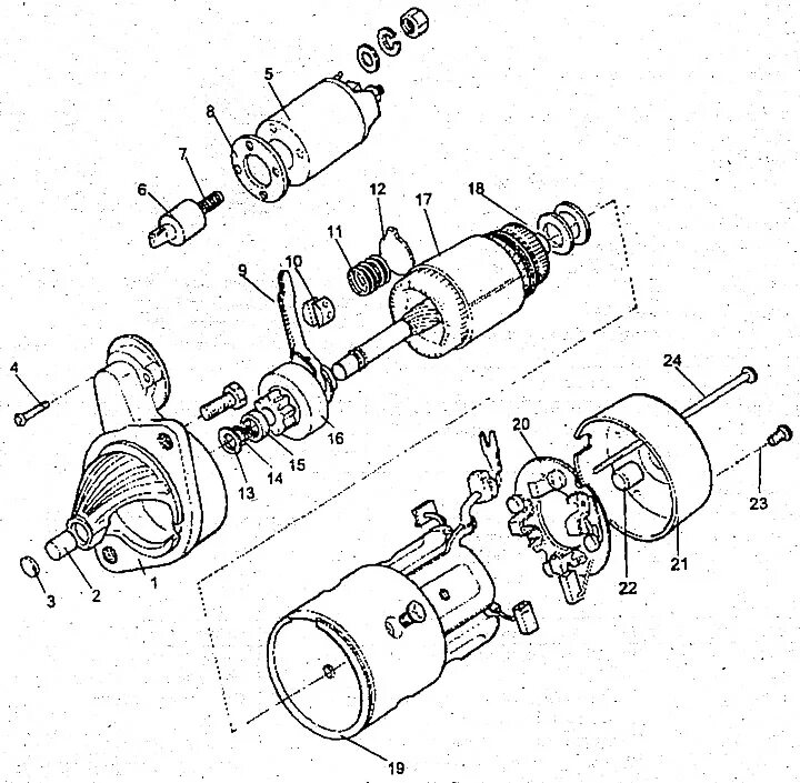 Порядок сборки стартера хендай гетц Starter device (Hyundai Accent 1 1994-1999: Electrical equipment: Equipment and 