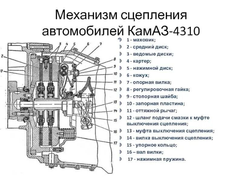 Порядок сборки сцепления камаз 55111 Регулировка корзины сцепления камаз