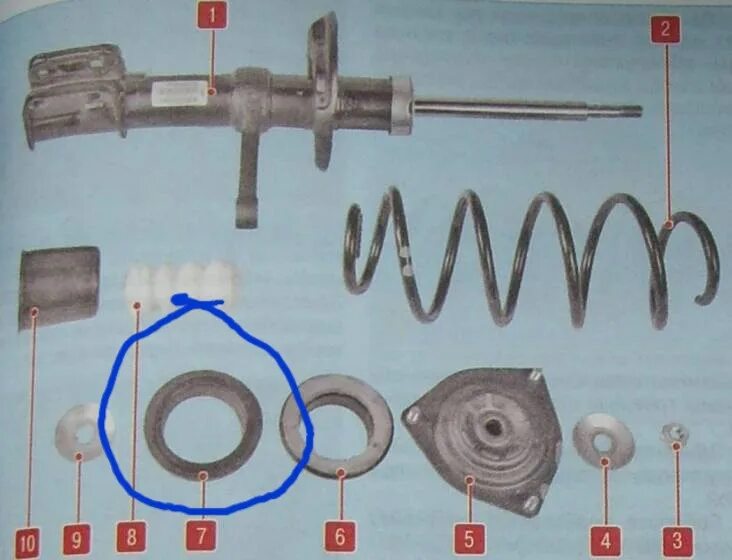 Порядок сборки стойки приора Хруст пружины стойки передней подвески - Lada Гранта, 1,6 л, 2015 года своими ру