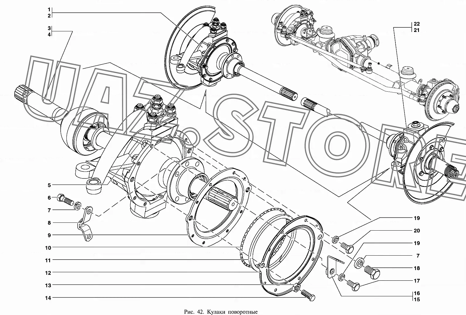 Порядок сборки ступицы уаз патриот Передний мост уаз спайсер устройство