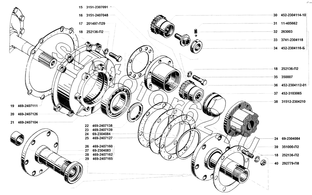 Порядок сборки ступицы уаз передней Купить Редуктор колесный переднего моста для УАЗ УАЗ-31514 - в Рязани Светофор62