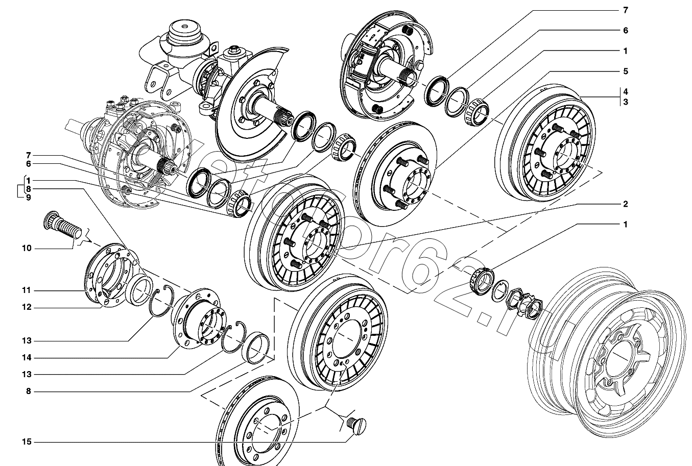 Порядок сборки ступицы уаз передней Купить Ступицы передних и задних колес для УАЗ УАЗ-31519 - в Рязани Светофор62