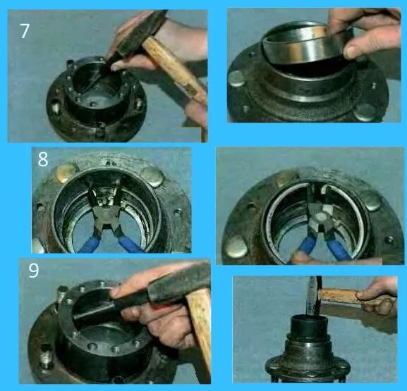 Порядок сборки ступицы уаз передней Замена подшипника передней ступицы УАЗ Патриот