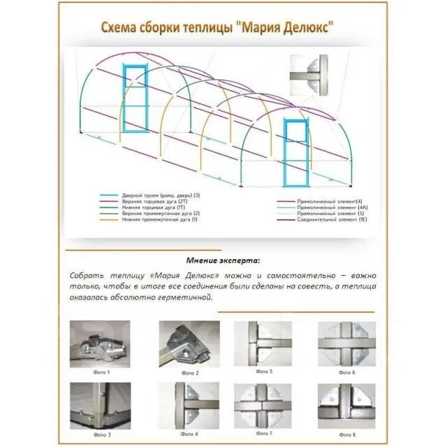 Порядок сборки теплицы из поликарбоната 6 метров Теплица Мария Делюкс 4 метра с поликарбонатом, новый, в наличии. Цена: 26 800 ₽ 