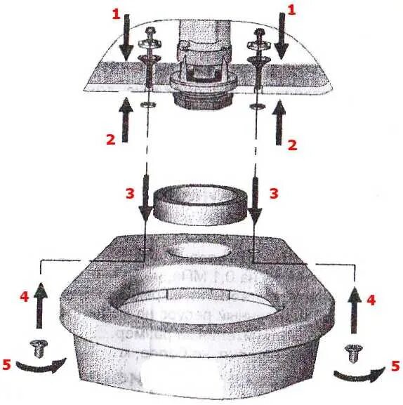 Порядок сборки унитаза и бачка Как правильно собрать кнопку унитаза