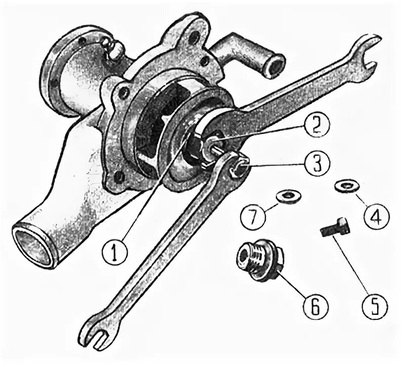 Порядок сборки водяного насоса волга газ 21 Помпа газ 21 Sarma-Auto.ru