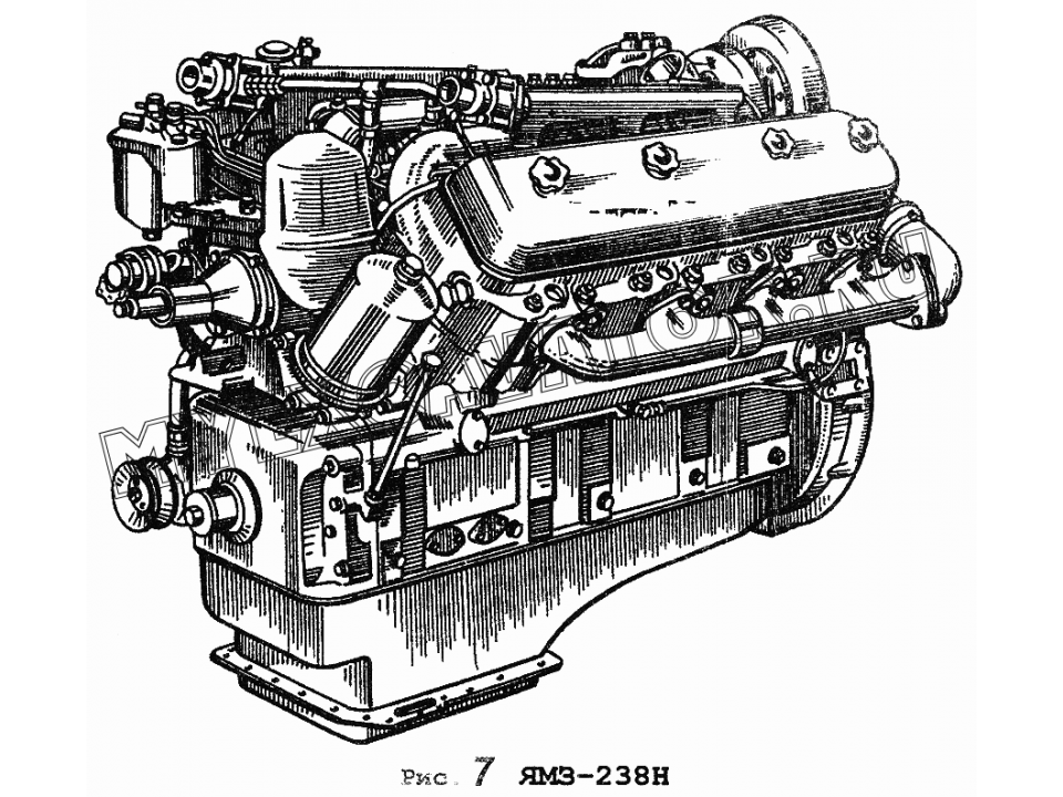 Порядок сборки ямз 238 Двигатель ЯМЗ-238Н ЯМЗ 236