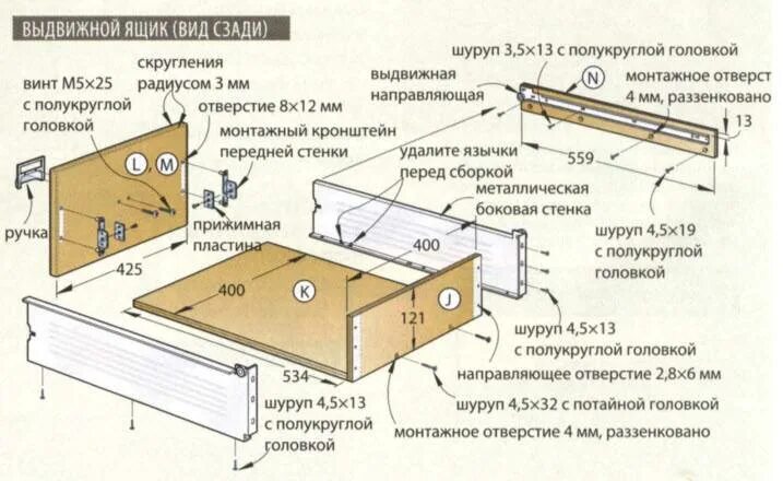 Порядок сборки ящика Как собрать шкаф? Схема сборки с выдвижными ящиками, как правильно собрать самом