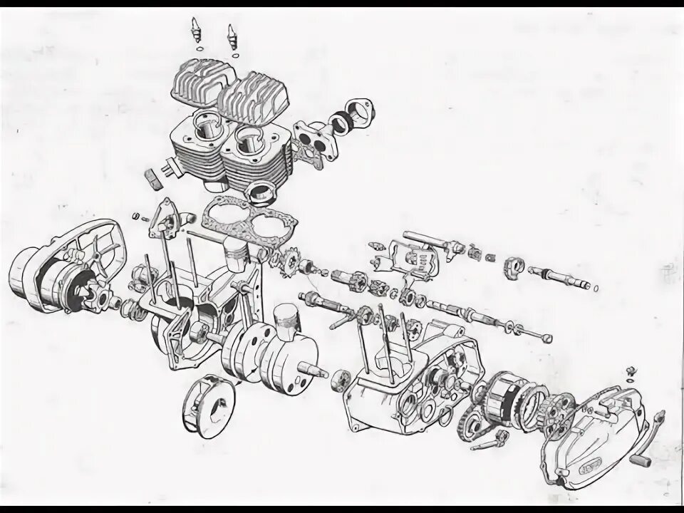 Порядок сборки ява 638 сборка сборка двигателя ява 638 - YouTube