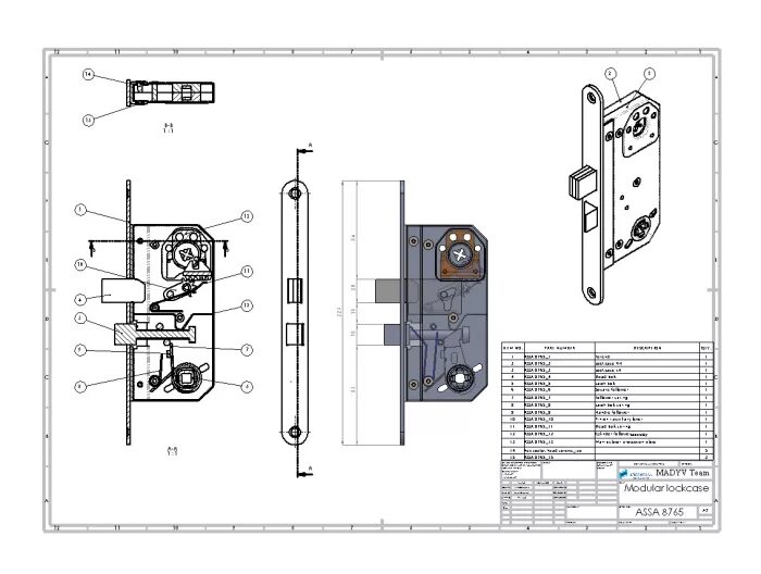 Порядок сборки замка Solidworks by Yaroslav Vasylchenko at Coroflot.com