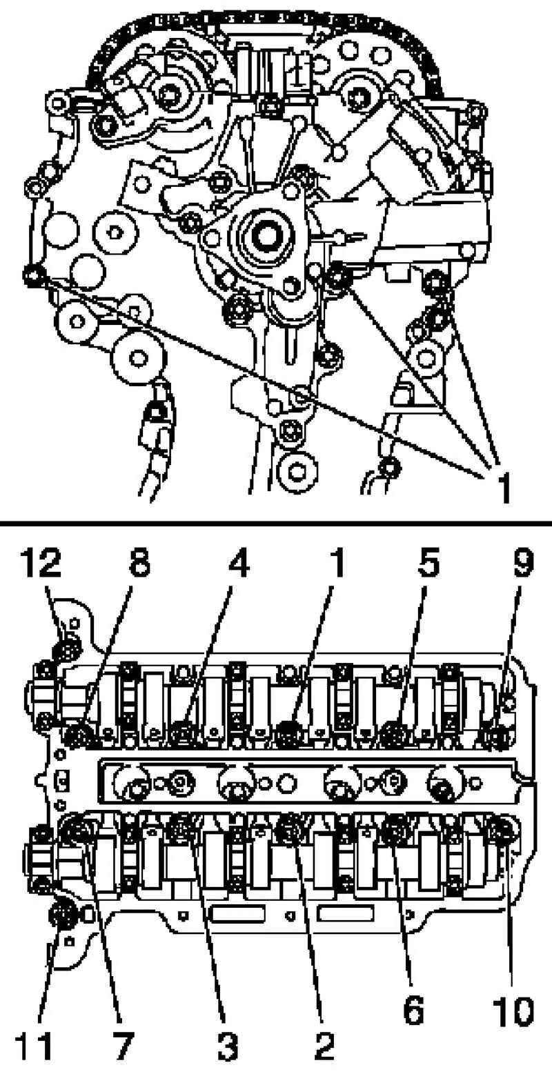 Порядок затяжек распредвала шевроле опель Ремонт Opel Astra Опель Астра : Снятие и установка головки блока цилиндров (двиг